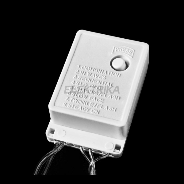 Гірлянда внутрішня DELUX STRING З 100LED 5m мульти/прозорий IP20 (90009497)