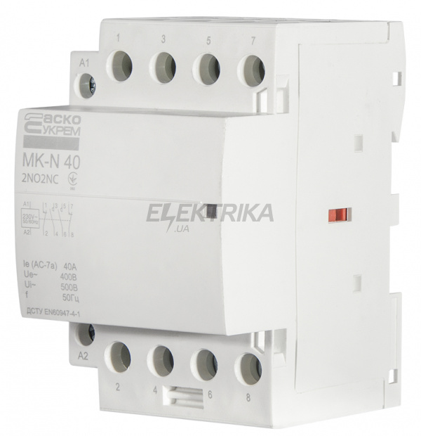 Контактор модульний АСКО-УКРЕМ MK-N 4P 40A 2NO2NC (A0040030036)