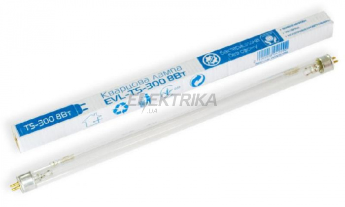 Кварцова лампа EVL-T5-300 8Вт бактерицидна без озону (000057016)