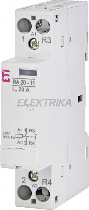 Модульний контактор ETI RA 20-11 230V AC 002464097