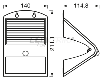 Світильник на сонячній батареї ENDURA Solar Butterfly 4W/840 500lm (4099854089671)