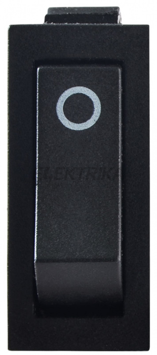 Перемикач одноклавішний АСКО-УКРЕМ KCD3-101 B/B чорний (A0140040025)