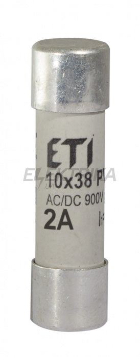 Плавка вставка запобіжник ETI CH10x38 gR 2A/900V AC/DC 002625027