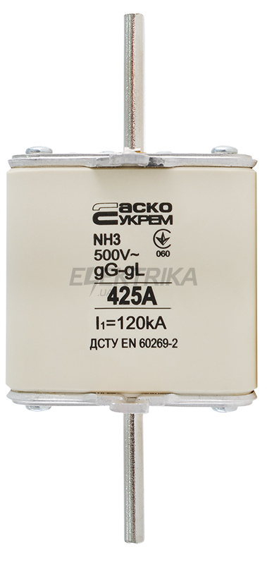 Запобіжник ножовий плавкий АСКО-УКРЕМ NH3 425A gG (A0050010039)