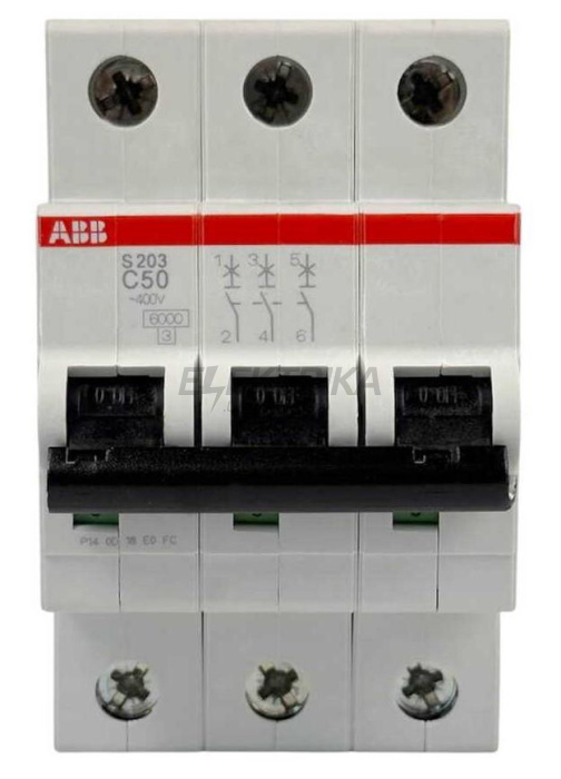 Автоматичний вимикач ABB S203-C50 (2CDS253001R0504)