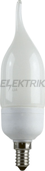 Лампа енергозберігаюча e.save.flame.e14.8.4200.t2, тип flame, патрон Е14, 8W, 4200 К, колба Т2