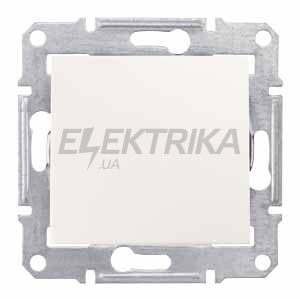 Вимикач 1-клавішний Schneider Electric Sedna слонова кістка (SDN0100123)