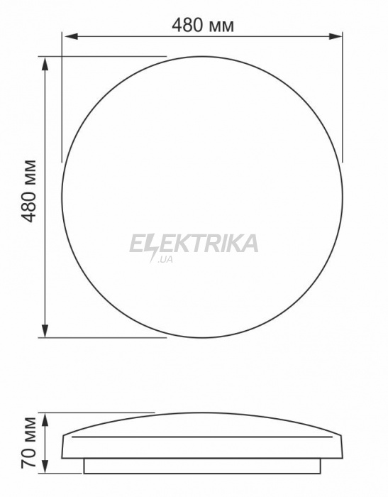 LED світильник настінно-стельовий Круглий VIDEX 72W 4100K Зоряне небо (VL-CLR-724S)
