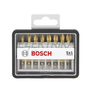 Набір Robust Line із 8 насадок-біт Sx Max Grip 49 мм, 8 шт.