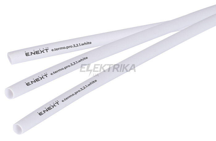 Термоусаджувальна трубка з клейовим шаром e.termo.pro.3,2.1.white, 3,2/1, 1м, біла (p092001)
