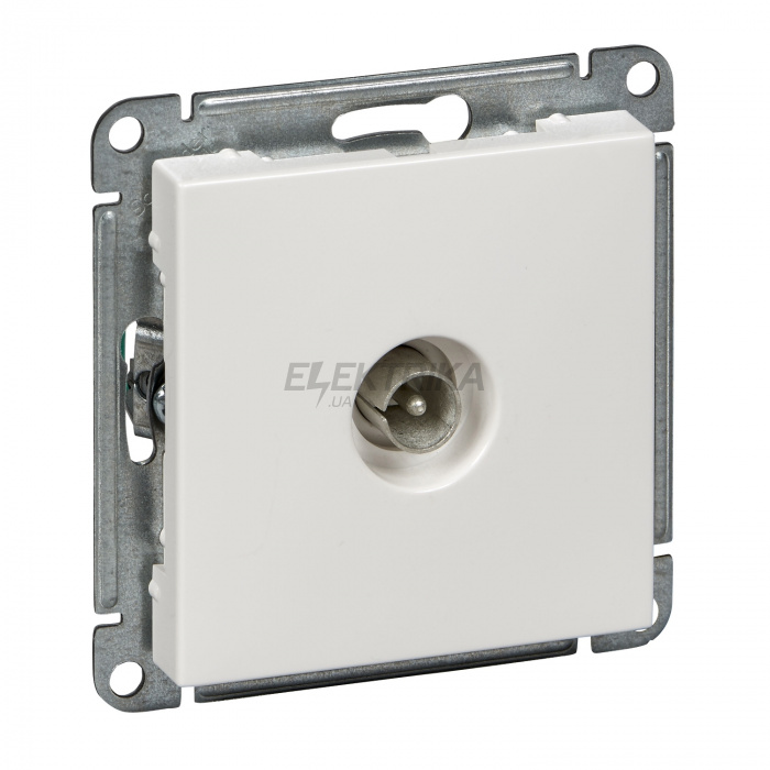 ТВ розетка Schneider Electric W59 TV антенний конектор, механізм, слонова кістка RTS-151-2-86