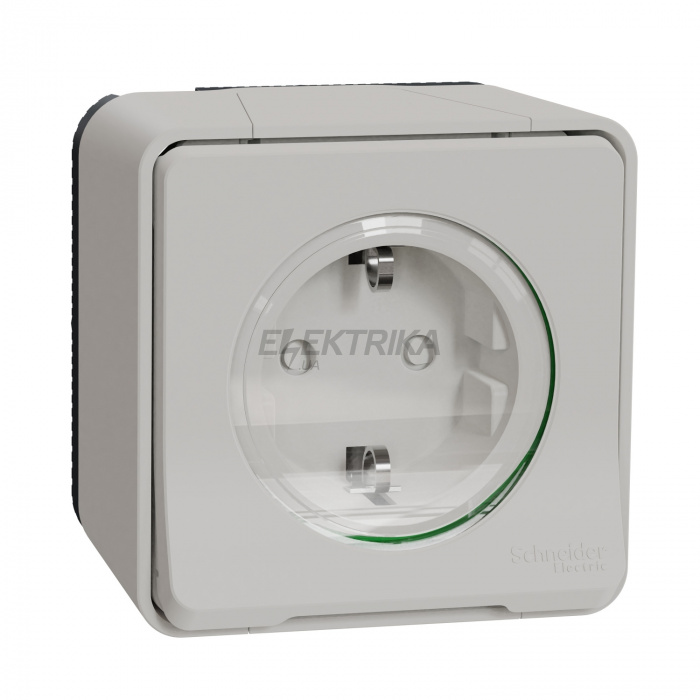 Розетка Schneider Electric Mureva Styl - socket-outlet - 16A - 2P + E - shutters - white MUR39034