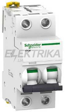 Автоматичний вимикач Acti 9 iC60H 2P 3A (C)