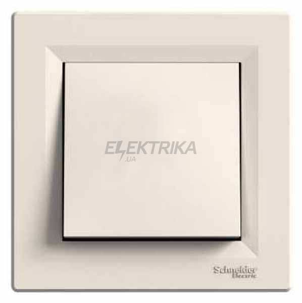 Вимикач одноклавішний Schneider Electric Asfora IP44 кремовий (EPH0100223)