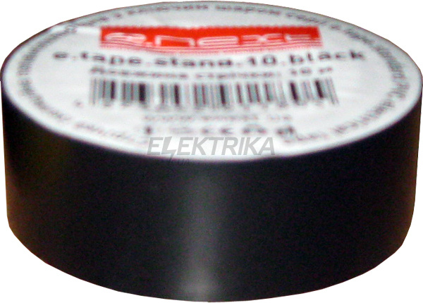 Ізолента e.tape.stand.20.black, чорна (20м)