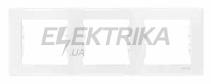 Рамка 3-постова горизонтальна Schneider Electric Sedna біла (SDN5800521)