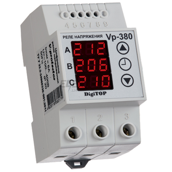 Реле напруги VP-380V DIN (3 фази, лінійне)