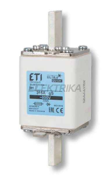 Плавка вставка запобіжник ETI NH00 gS 35A/800V 004184507