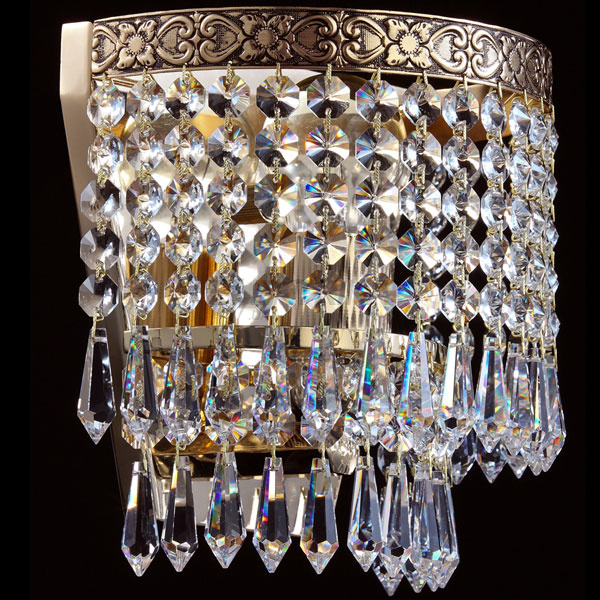 Бра Maytoni D783-WB1-G Diamant Cristal Fabric