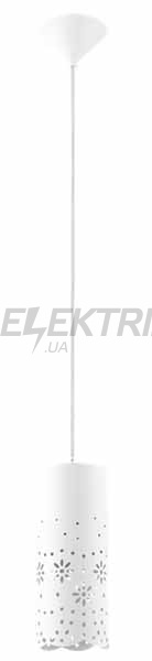 Світильник підвісний 1х60Вт Е27, білий/нікель, 92554