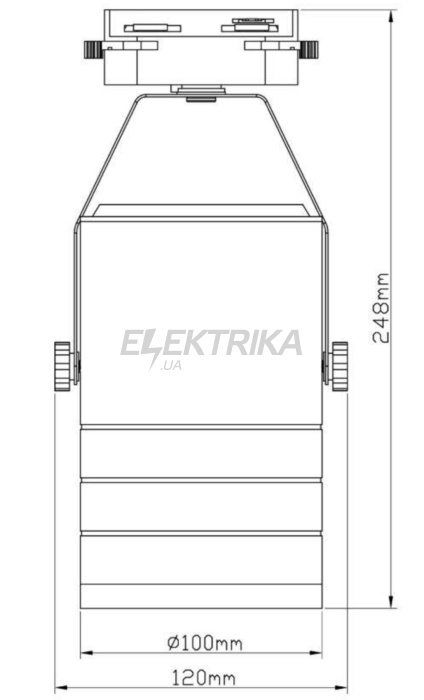 Світильник трековий світлодіодний Ultralight TRL810 чорний (51543)