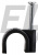 Скоба кабельна кругла АСКО-УКРЕМ 8 мм (упак 100шт) чорний (A0150030038)