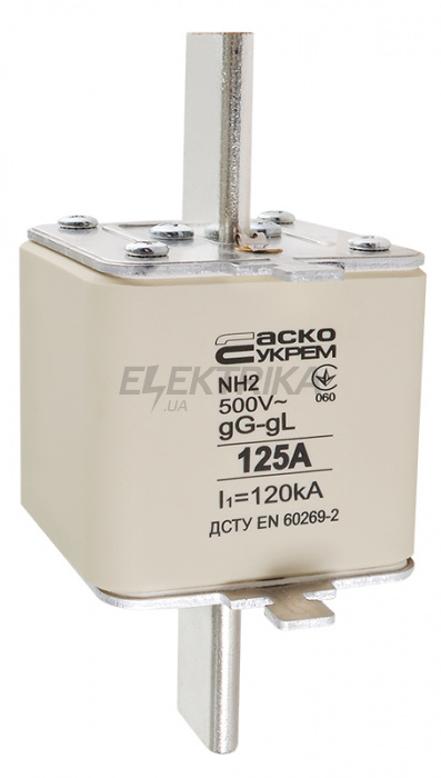 Запобіжник ножовий плавкий АСКО-УКРЕМ NH2 125A gG (A0050010033)