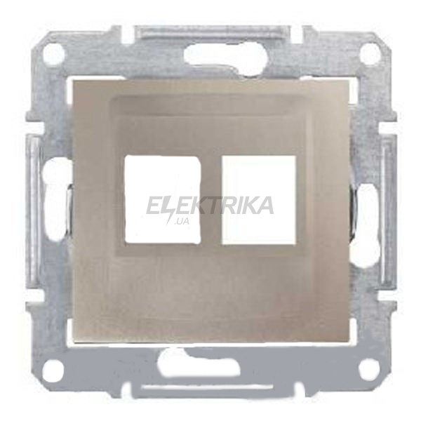 Супорт для конекторів 2м AMP MOL КАТ5Е 6 UTP Schneider Electric Sedna титан (SDN4400668)