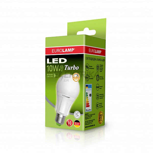 EUROLAMP LED Лампа TURBO NEW dimmable A60 10W E27 4000K (50)