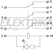 Реле проміжне АСКО-УКРЕМ МK3P (AC 24 V) (A0090010004)