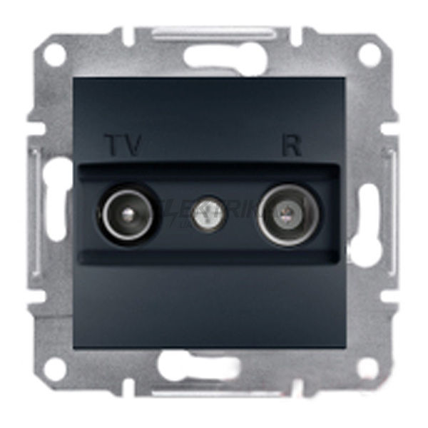 Розетка TV/R прохідна Schneider Electric Asfora 4дб антрацит (EPH3300271)