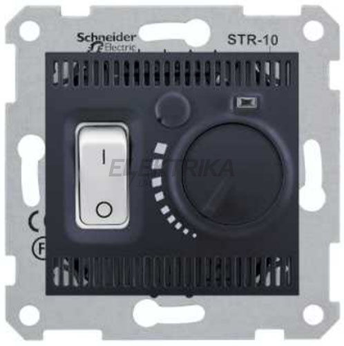 Термостат для теплої підлоги Schneider Electric Sedna графіт (SDN6000370)