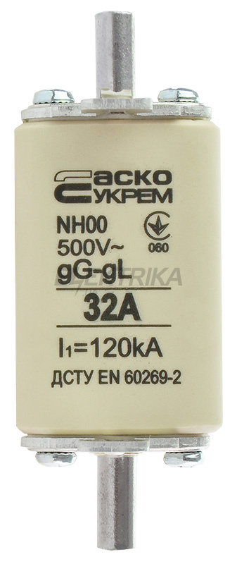 Запобіжник ножовий плавкий АСКО-УКРЕМ NH00 32A gG (A0050010010)