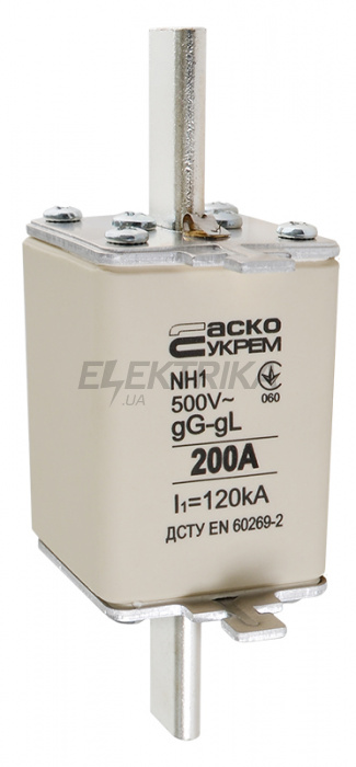 Запобіжник ножовий плавкий АСКО-УКРЕМ NH1 200A gG (A0050010031)