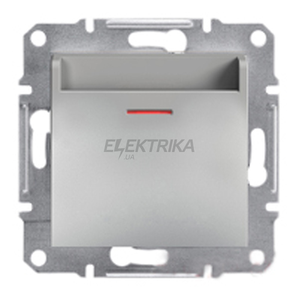 Вимикач картковий Schneider Electric Asfora механічний алюміній (EPH6200161)