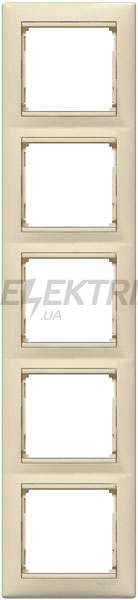 Рамка вертикальна, слонова кістка, 5-постова, Valena