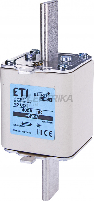 Плавка вставка запобіжник ETI M2UQU-N/400A/690V 004334222