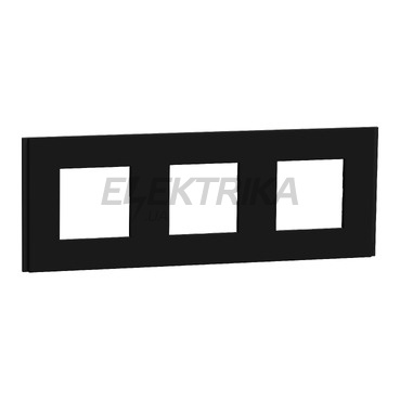 Рамка 3-постова Unica Deco Material, каучук(NU600672)