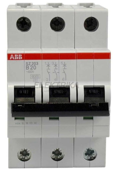 Автоматичний вимикач ABB SZ203-B20 (2CDS253025R0205)