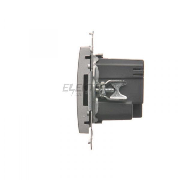 Розетка Simon 54 USB зарядка, подвійна, 2.1А, срібло (DC2USB.01/43)