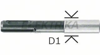 Універсальні тримачі 1/4", 78 мм, 11 мм