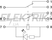 Реле проміжне АСКО-УКРЕМ LY2 (АС 36 V) (A0090070007)