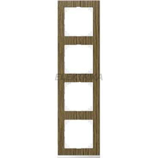 Рамка M-Pure Decor 4-поста, дуб/брил. білий