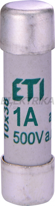 Плавка вставка запобіжник ETI CH10x38 aM 8A/500V 002621006