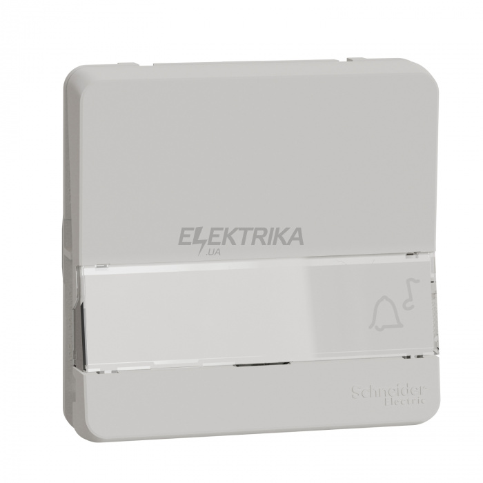 Кнопка з тримачем етикеток Schneider Electric Mureva Styl - push-button label holder flush & surface mounting - white MUR39129