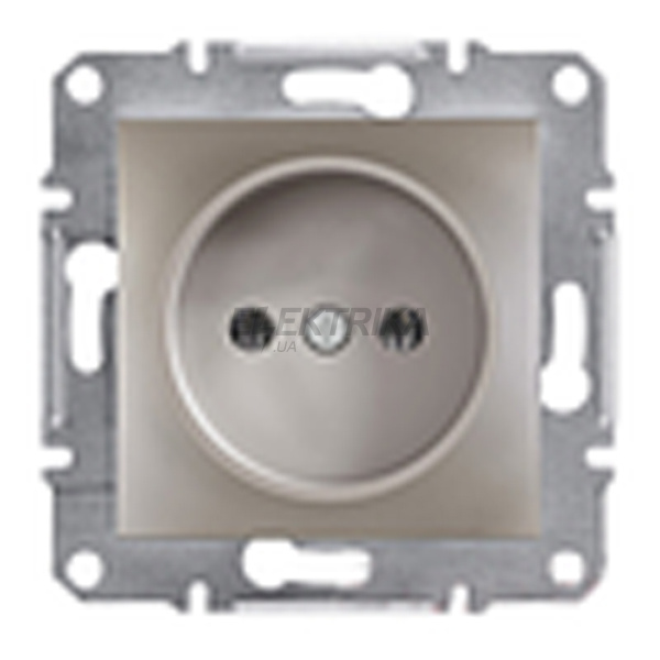 Розетка Schneider Electric Asfora без заземлення бронза (EPH3000169)