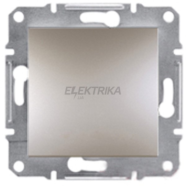 Перемикач прохідний одноклавішний Schneider Electric Asfora самозатискач бронза (EPH0400169)