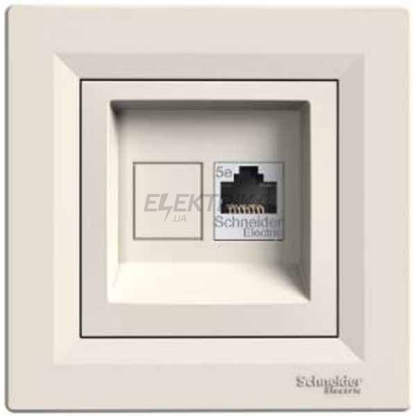 Розетка комп'ютерна RJ45 Schneider Electric Asfora кремовий (EPH5000123)