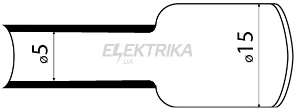 Термозбіжна трубка з клейовим шаром АСКО-УКРЕМ № 15 (1м) білий (A0150040126)