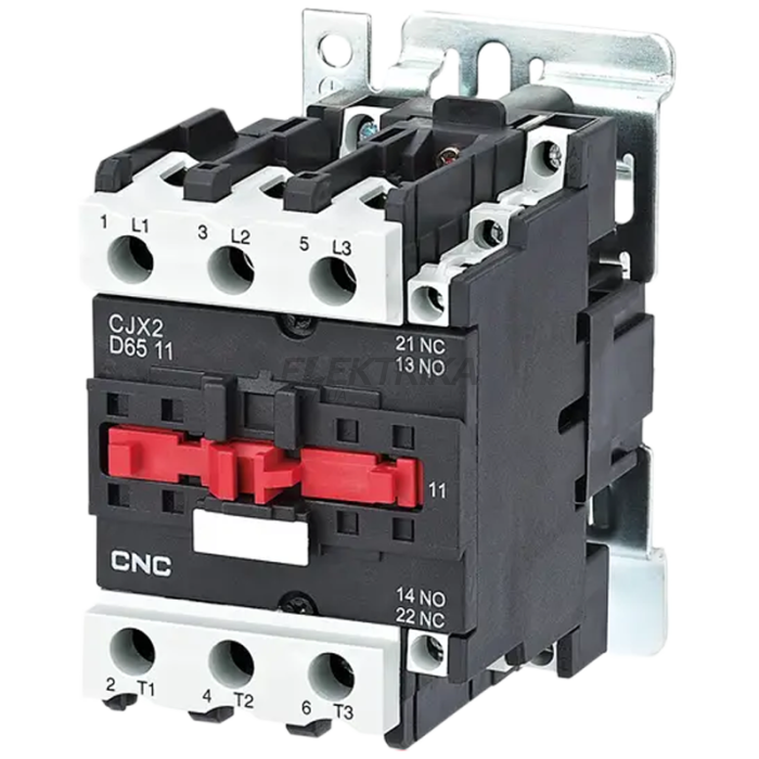 Електромагнітний контактор CNC CJX2-6511 30кВт NO+NC 220В 65А (Б00029068)